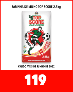 FARINHA DE MILHO TOP SCORE 2.5kg, 119