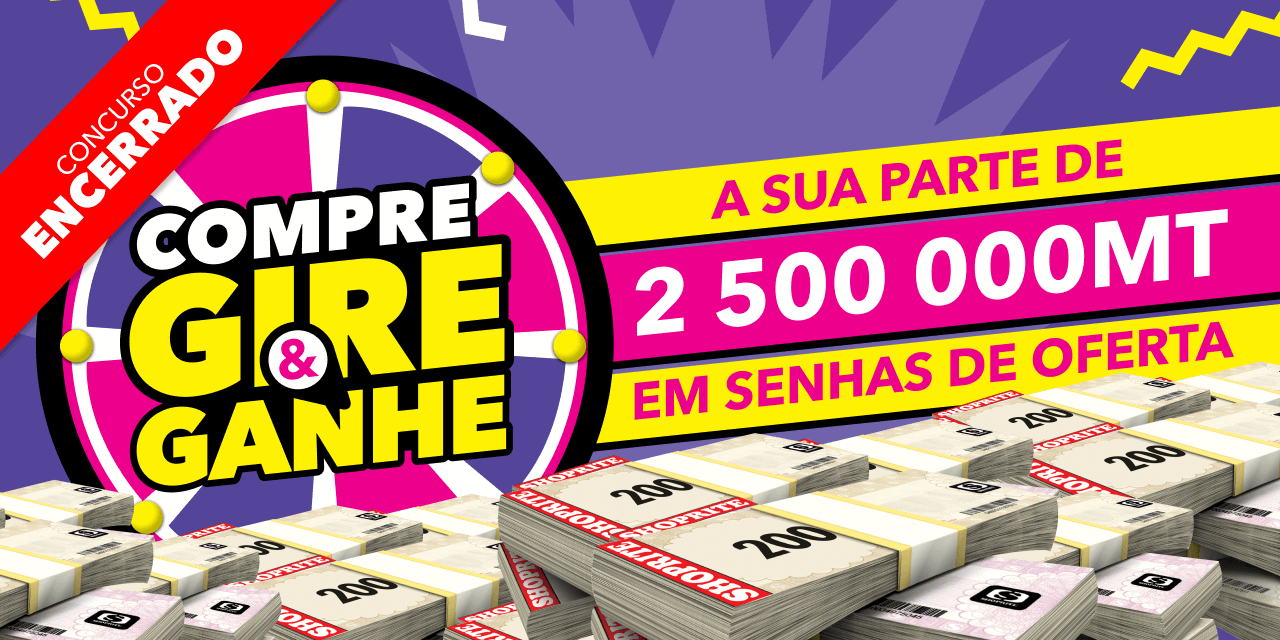 COMPRE E GIRE 2 GANHE