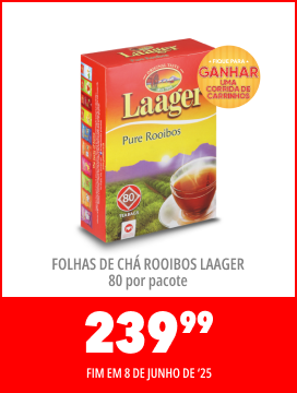 Folhas de cha rooibos laager