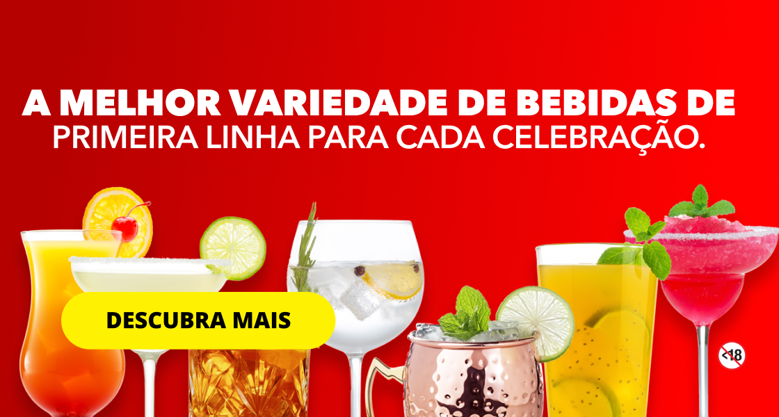 MELHOR VARIEDADE DE BEBIDAS DE PRIMEIRA LINHA PARA CADA CELEBRAÇÃO