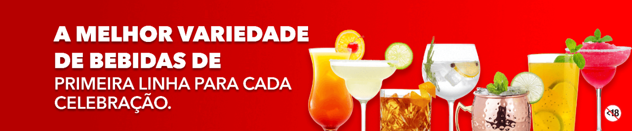 MELHOR VARIEDADE DE BEBIDAS DE PRIMEIRA LINHA PARA CADA CELEBRAÇÃO