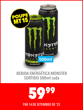 BEBIDA ENERGÉTICA MONSTER SORTIDO 500ml CADA, 59,99