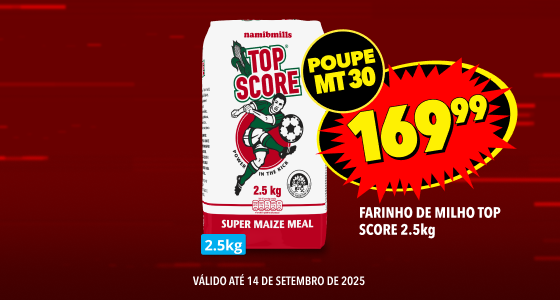 FARINHO DE MILHO TOP SCORE 2.5kg, 169,99